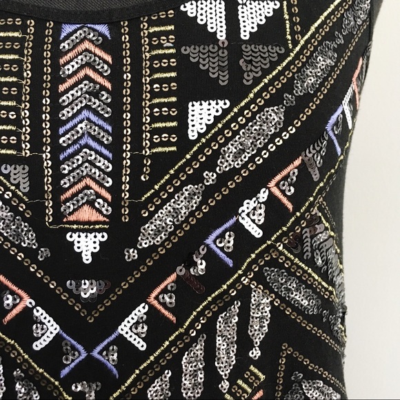 Express sequin embellished Aztec tribal tank top - Picture 4 of 8